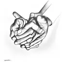 "hand holding hourglasd with caption time waits for no one" tattoo design idea
