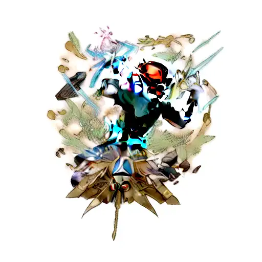 The Legend Of Zelda Triforce With The Master Sword In Between tattoo design idea