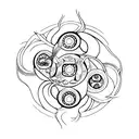 Incorporate elements of urban dancer with the ying yang symbol tattoo design idea