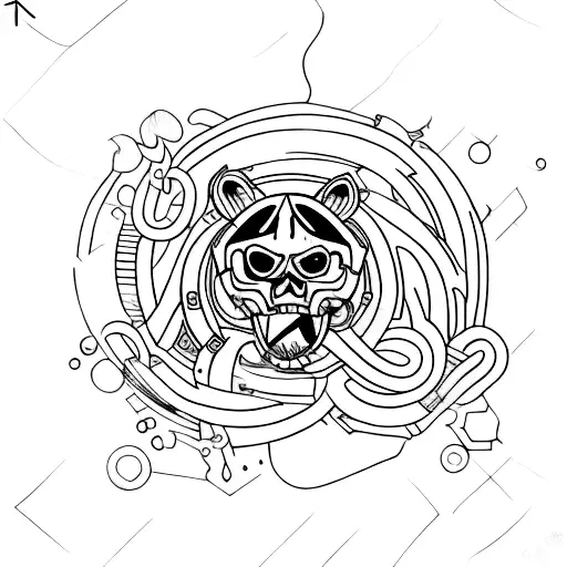 piston tattoo design idea