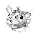 stitch patch tattoo design idea