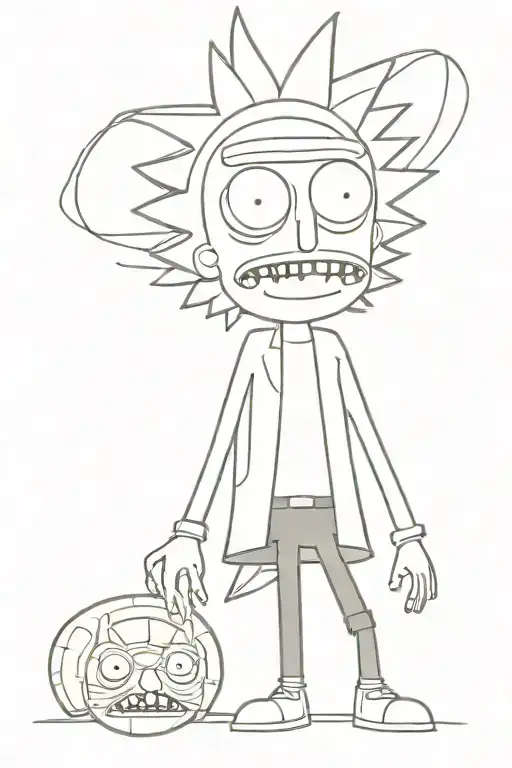 Rick ans Morty tattoo tattoo design idea