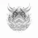 Australian out back southern cross  tattoo design idea