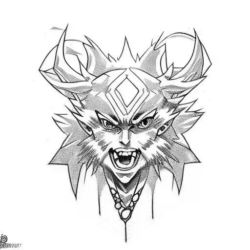 Hunter x Hunter character mashup tattoo design idea