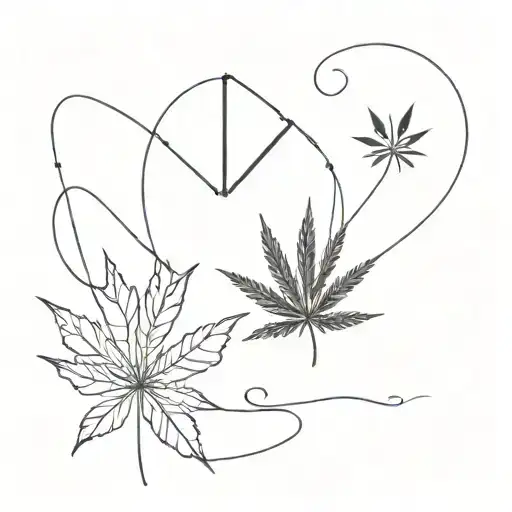 weed addiction recovery tattoo design idea