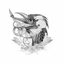 HORNBILL  tattoo design idea