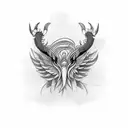 HORNBILL  tattoo design idea