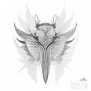 HORNBILL  tattoo design idea