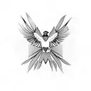 Sparrow tattoo design idea