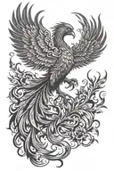 Phoenix tattoo design idea