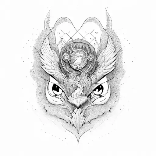Griffin tattoo design idea