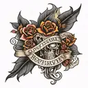 text tattoo design inspired tattoo featuring "nothing lasts forever" tattoo design idea