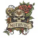 text tattoo design inspired tattoo featuring "nothing lasts forever" tattoo design idea