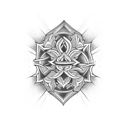 black double armband tattoo design idea