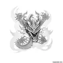 dragon yakuza style tattoo design idea