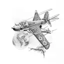 aviation tattoo design idea