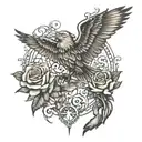 psalms 23 tattoo design idea