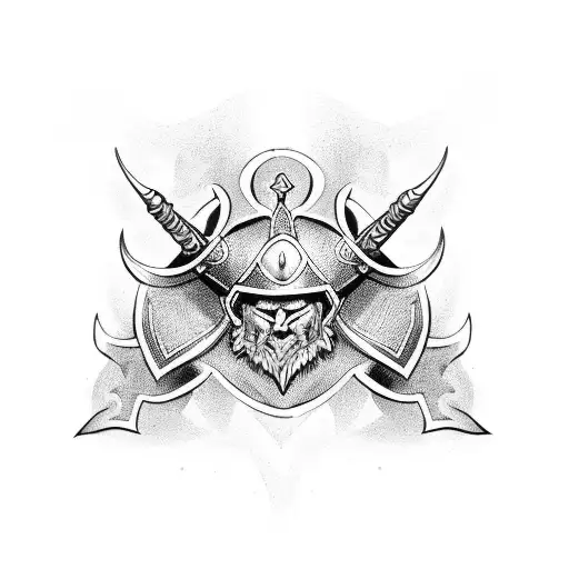 viking style pauldron tattoo tattoo design idea