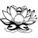 Lotus flower and butterfly tattoo design idea