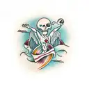 the creation of Adam for chest tattoo design idea