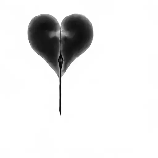 a broken heart tattoo design idea