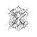 dna double helix tattoo design idea