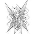 dna double helix tattoo design idea