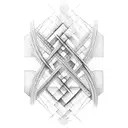 dna double helix tattoo design idea