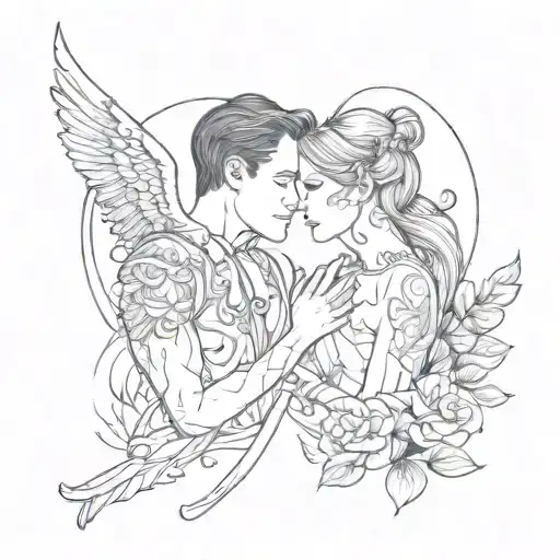 couple tattoo for lovers tattoo design idea