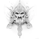 lord brahma  tattoo design idea