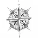compass Star tattoo design idea