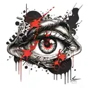 Sumerian Eye tattoo design idea