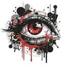 Sumerian Eye tattoo design idea