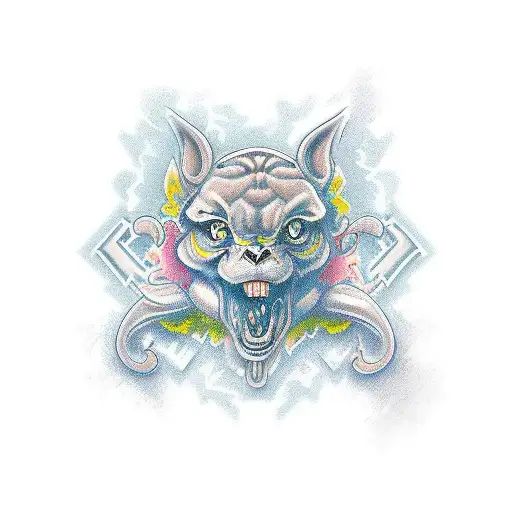 a name in an antique style tattoo design idea