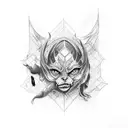 always written in harry Potter style tattoo design idea