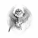 always written in harry Potter style tattoo design idea