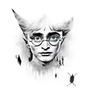 always written in harry Potter style tattoo design idea