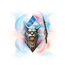 always written in harry Potter style tattoo design idea