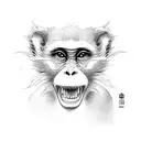 thai monkey tattoo design idea