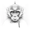 thai monkey tattoo design idea