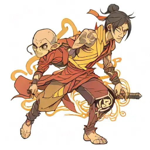 zuko a lend aang tattoo design idea