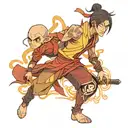 zuko a lend aang tattoo design idea