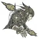 zuko in the animated castle outfit howl  tattoo design idea