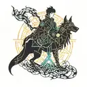 zuko in the animated castle outfit howl  tattoo design idea