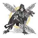 zuko in the animated castle outfit howl  tattoo design idea