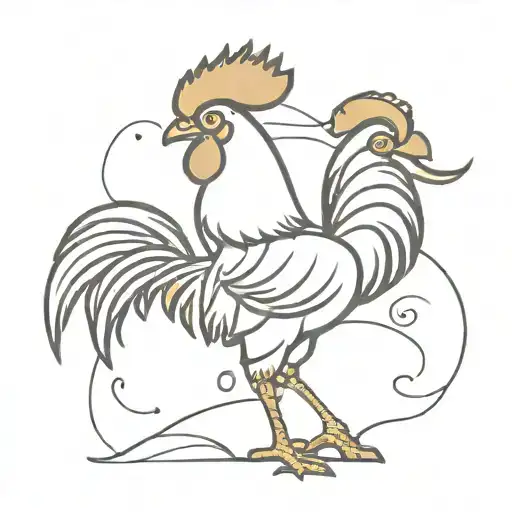 gamecock tattoo design idea
