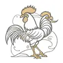 gamecock tattoo design idea