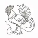 gamecock tattoo design idea