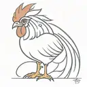 gamecock tattoo design idea