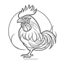 gamecock tattoo design idea